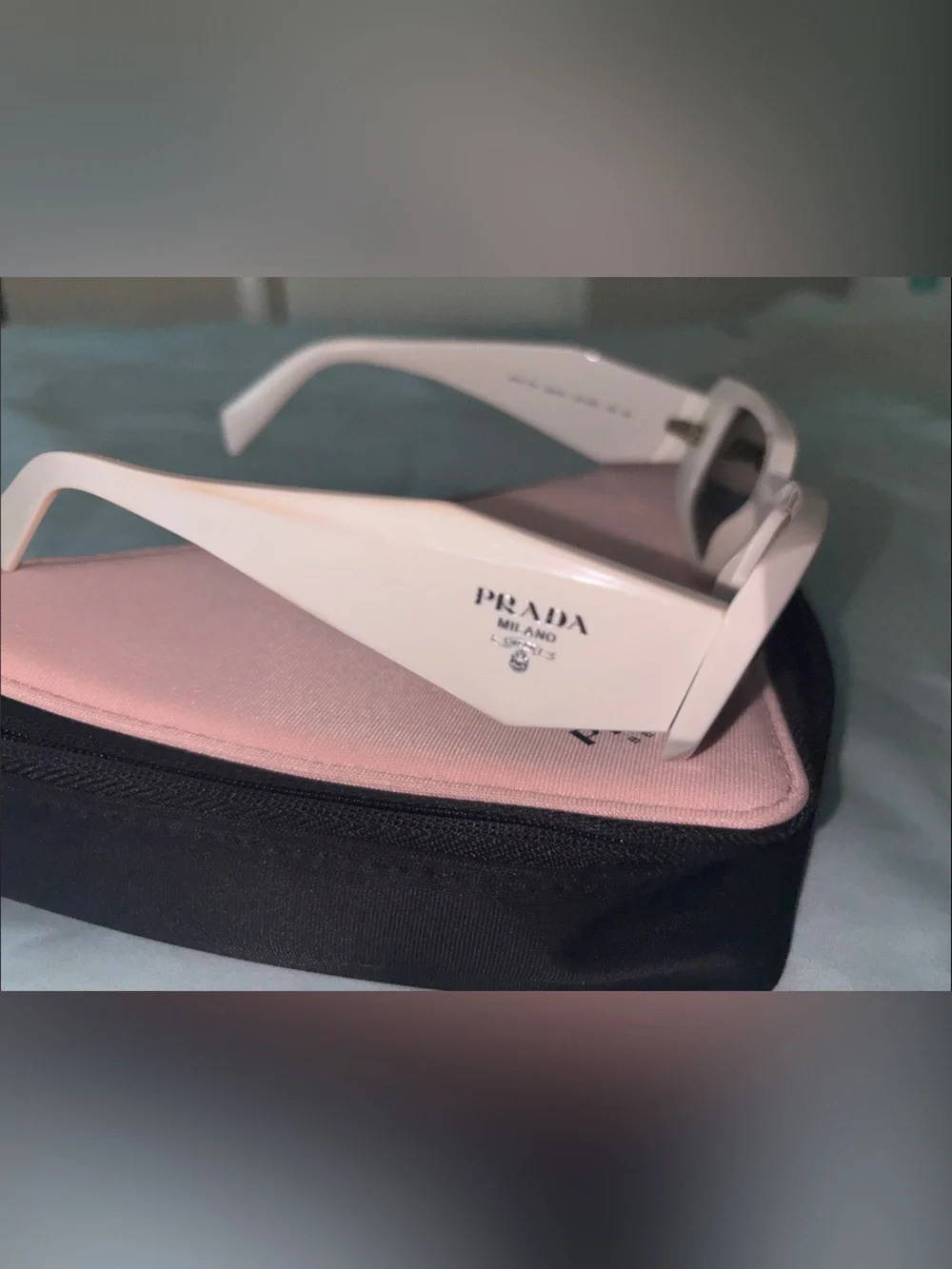 Prada | Bags | Prada White Sunglass Case | Poshmark display picture 3